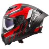 Integralhjälm FF807 DRAGON Trax Kolfiber Röd/Vit LS2 s – miniatyr 2