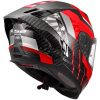 Integralhjälm FF807 DRAGON Trax Kolfiber Röd/Vit LS2 s – miniatyr 4