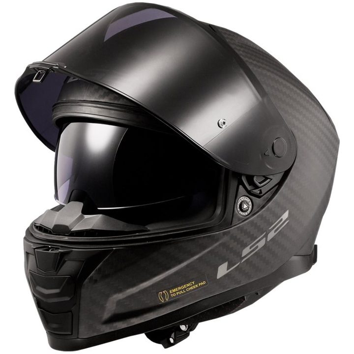 Integralhjälm FF811 II Carbon Svart Matt LS2 XS – bild 6