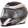 Integralhjälm FX-105 Thunder Chief Glansig 2017 Svart/Vit/Orange AFX Medium – miniatyr 6