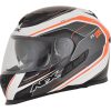 Integralhjälm FX-105 Thunder Chief Glansig 2017 Svart/Vit/Orange AFX Medium – miniatyr 3