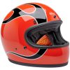 Integralhjälm Gringo Flames Svart Orange Vit BILTWELL – miniatyr 3