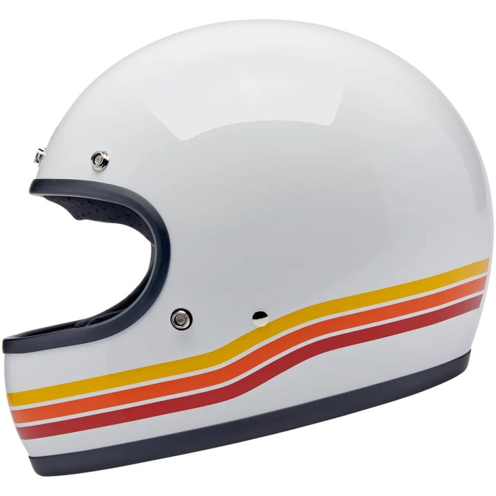 Integralhjälm Gringo Sunset Spectrum Orange Vit BILTWELL – bild 2