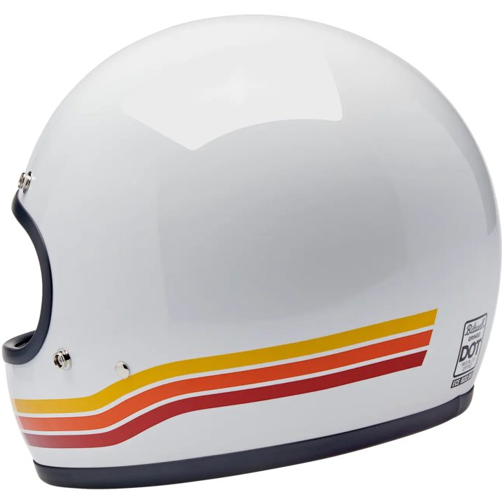 Integralhjälm Gringo Sunset Spectrum Orange Vit BILTWELL – bild 7