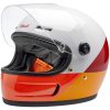 Integralhjälm Gringo SV Gloss Orange Röd Vit BILTWELL – miniatyr 2