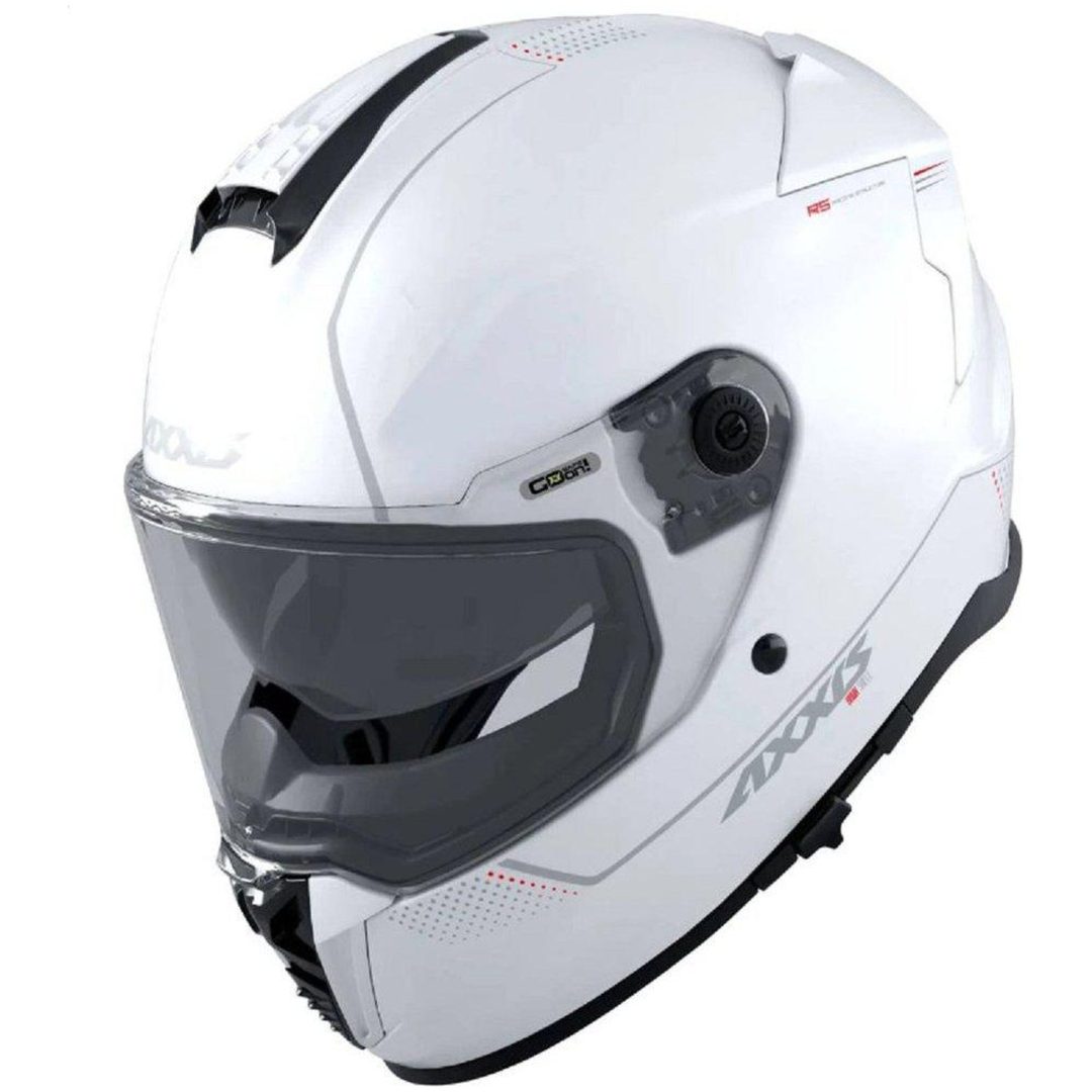 Integralhjälm Hawk Pärlvit AXXIS s