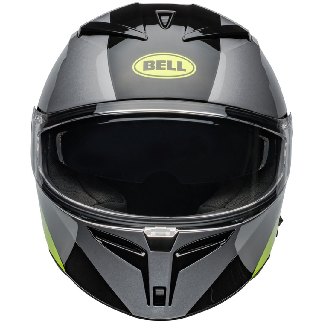 Integralhjälm Lithium Shear Gloss Metallic Grå/svart/neon Gul BELL Small – bild 3