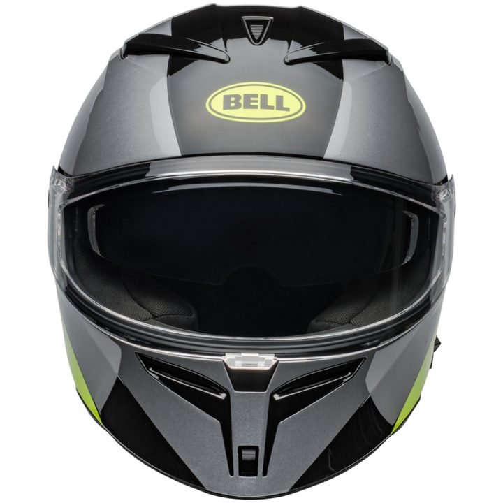Integralhjälm Lithium Shear Gloss Metallic Grå/svart/neon Gul BELL Small – bild 3