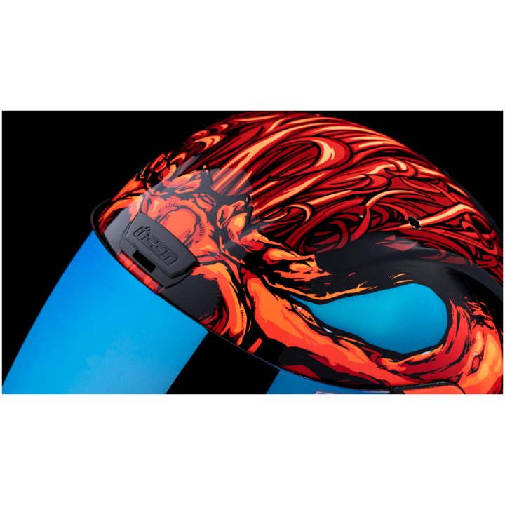 Integralhjälm Manik'rr Röd ICON Röd – bild 17