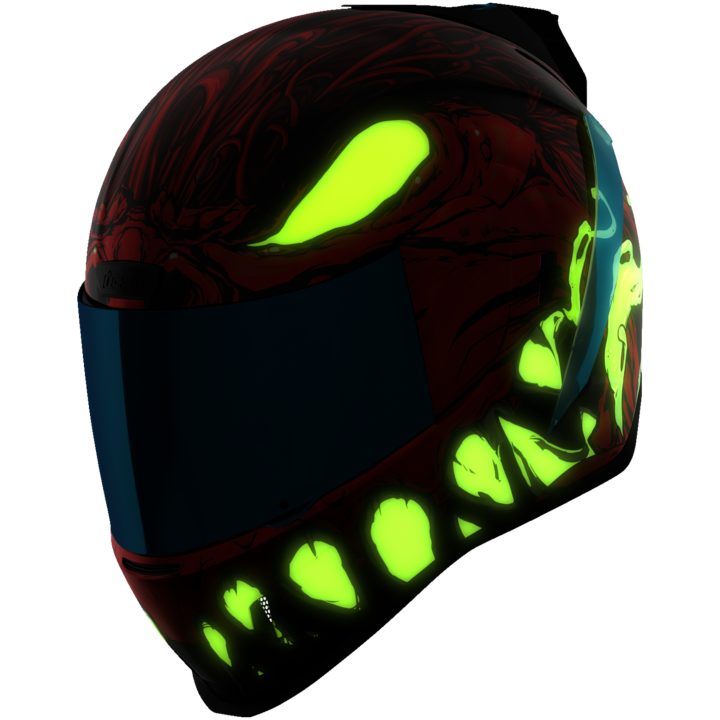 Integralhjälm Manik'rr Röd ICON Röd – bild 20
