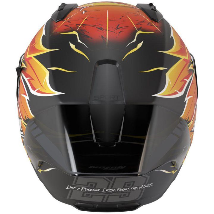 Integralhjälm N60-6 Sport Svart Röd Orange Gul NOLAN XS – bild 4