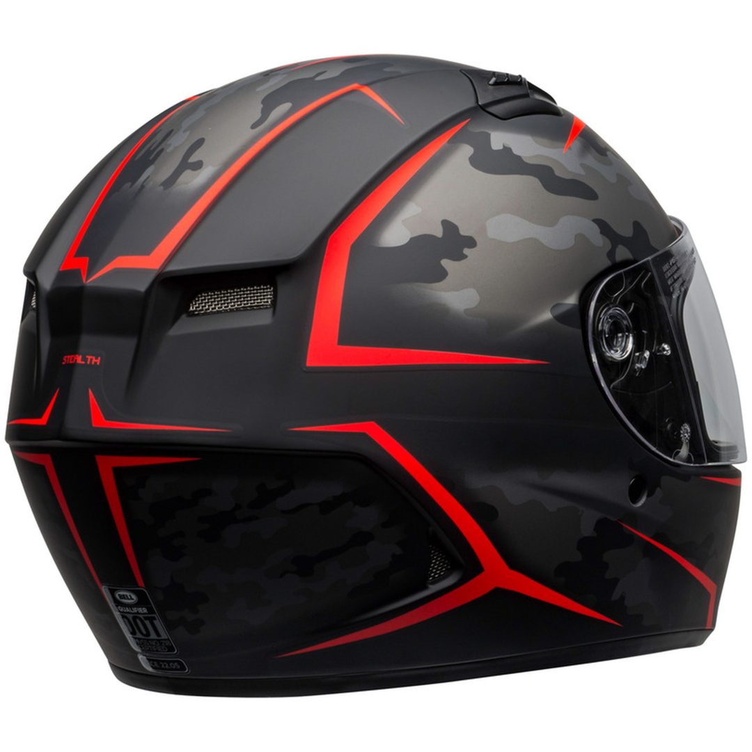 Integralhjälm Qualifier Stealth Camo Röd Bell Large – bild 6