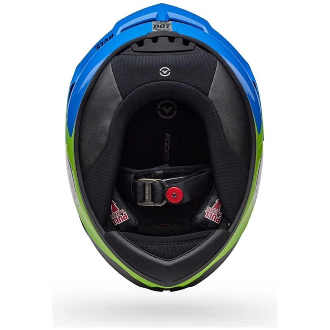 Integralhjälm Race Star Dlx Flex Corsa Blå/gul BELL XL – bild 5