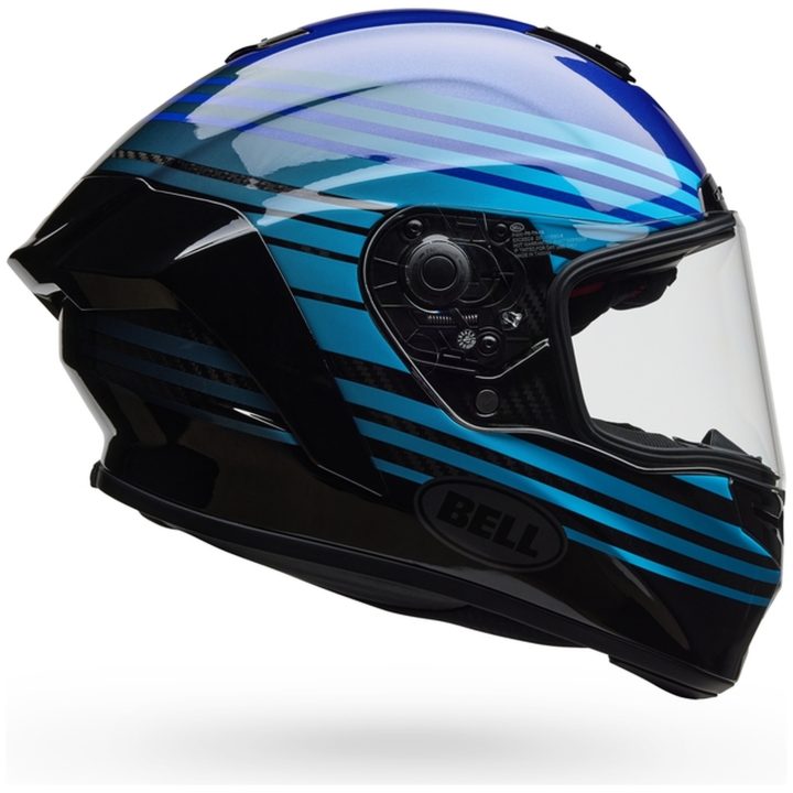 Integralhjälm Race Star Dlx Flex Dash Glans Blå/svart BELL L – bild 2