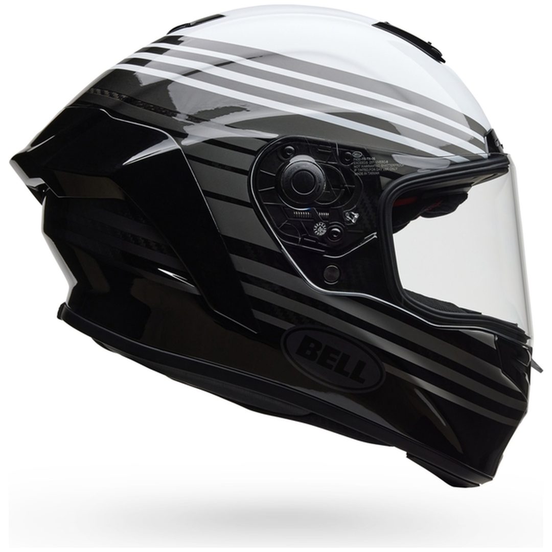 Integralhjälm Race Star Dlx Flex Dash Glans Vit/svart BELL s – bild 3