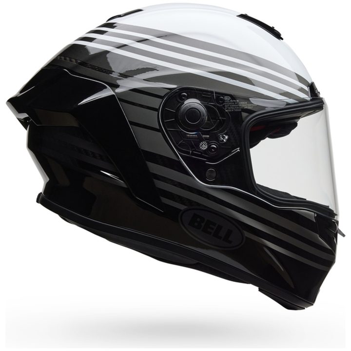 Integralhjälm Race Star Dlx Flex Dash Glans Vit/svart BELL s – bild 3