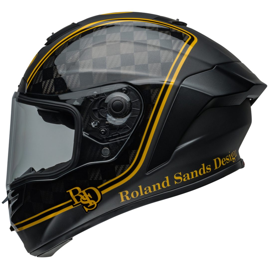 Integralhjälm Race Star Dlx Flex Rsd Player Matt Glans Svart/guld BELL s – bild 7