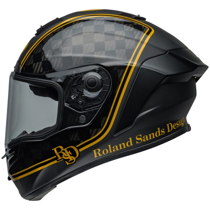 Integralhjälm Race Star Dlx Flex Rsd Player Matt Glans Svart/guld BELL s – bild 7