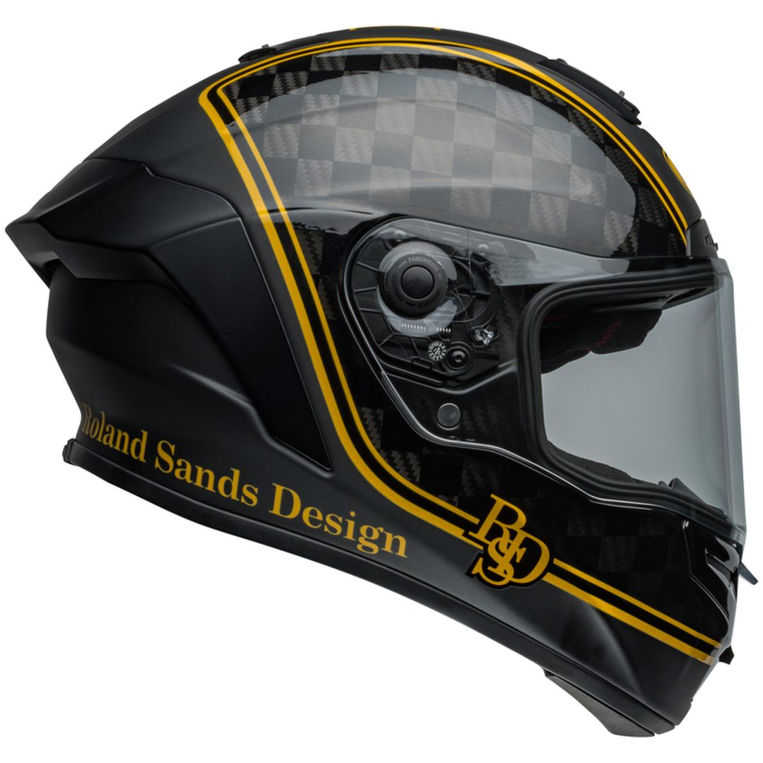 Integralhjälm Race Star Dlx Flex Rsd Player Matt Glans Svart/guld BELL s – bild 6