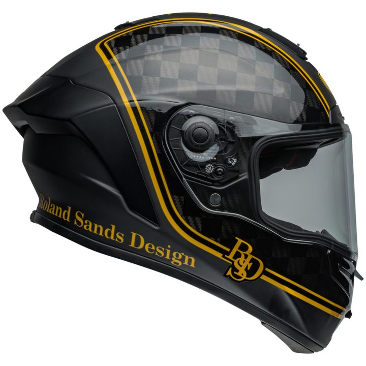 Integralhjälm Race Star Dlx Flex Rsd Player Matt Glans Svart/guld BELL s – bild 6