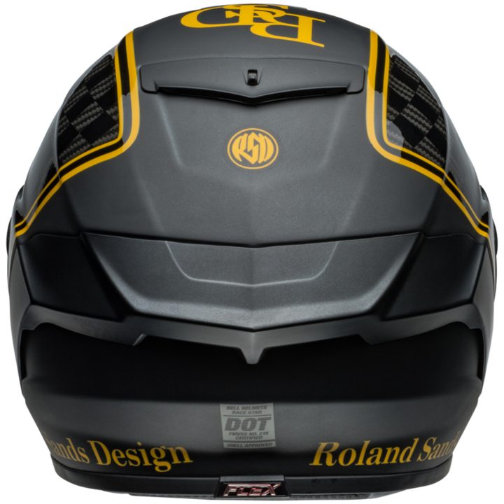 Integralhjälm Race Star Dlx Flex Rsd Player Matt Glans Svart/guld BELL s – bild 2