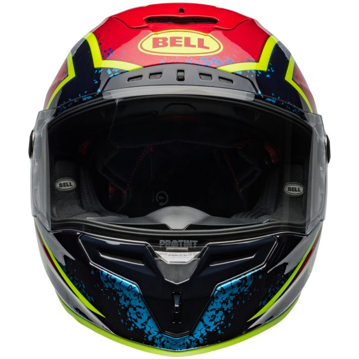Integralhjälm Race Star Dlx Flex Xenon Glans Blå/röd/silver BELL s – bild 3