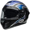 Integralhjälm Race Star Dlx Flex Xenon Glans Orion Svart/blå BELL s – miniatyr 1