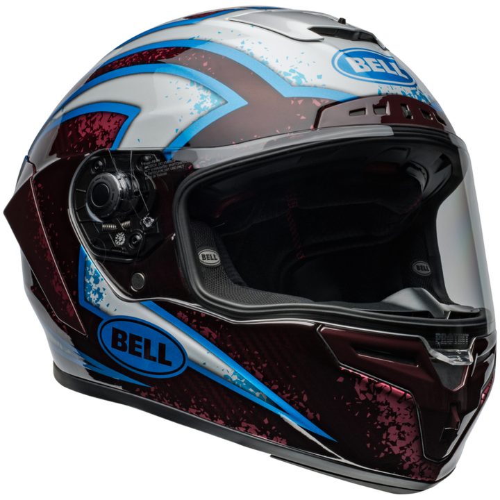 Integralhjälm Race Star Dlx Flex Xenon Glans Röd/silver/svart/neongul BELL s – bild 2