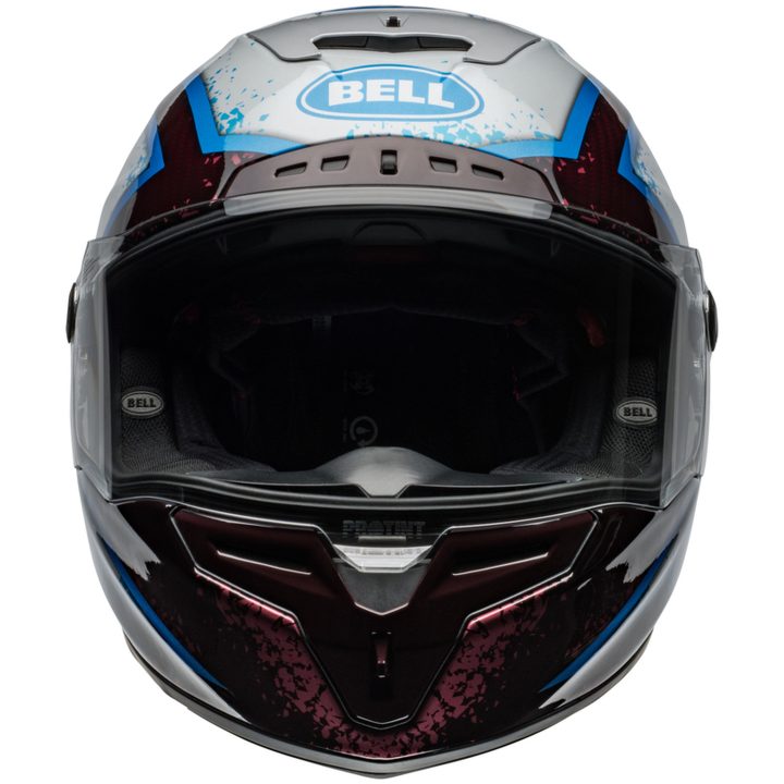 Integralhjälm Race Star Dlx Flex Xenon Glans Röd/silver/svart/neongul BELL s – bild 3