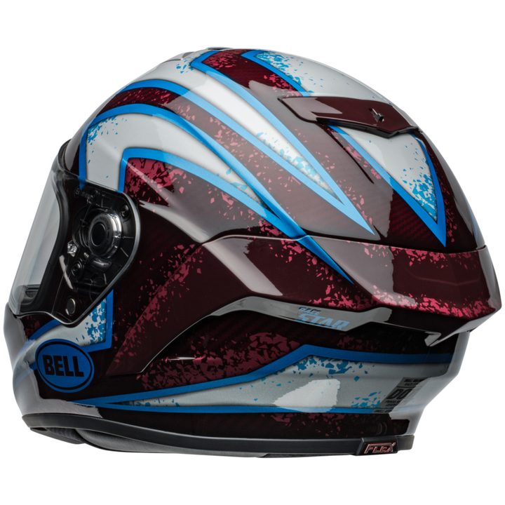 Integralhjälm Race Star Dlx Flex Xenon Glans Röd/silver/svart/neongul BELL s – bild 4