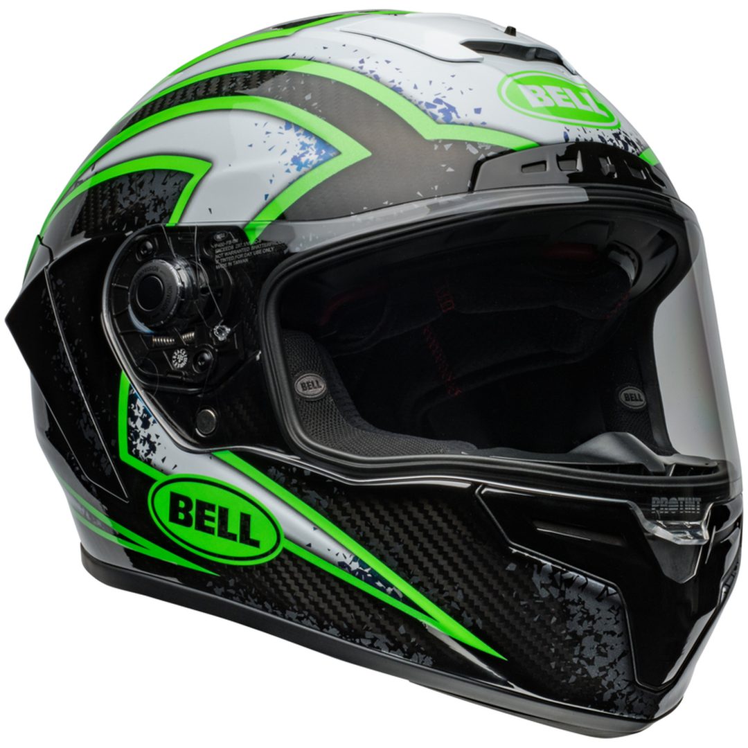 Integralhjälm Race Star Dlx Flex Xenon Glans Svart/kryptonite Grön BELL s – bild 2