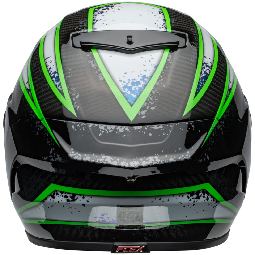 Integralhjälm Race Star Dlx Flex Xenon Glans Svart/kryptonite Grön BELL s – bild 5