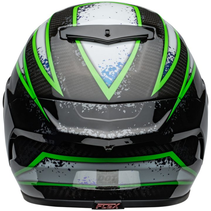 Integralhjälm Race Star Dlx Flex Xenon Glans Svart/kryptonite Grön BELL s – bild 5