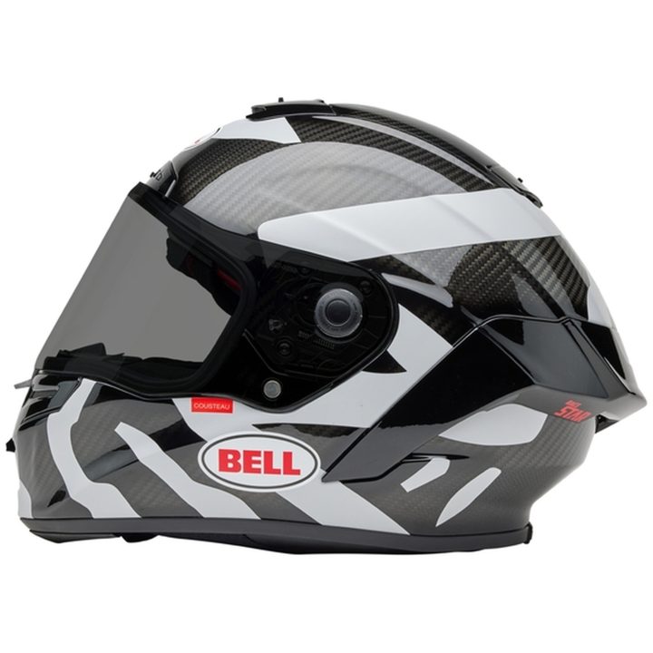Integralhjälm Race Star Dlx Hello Cousteau Equidae Matt Glans Svart/grå/vit BELL Small – bild 7