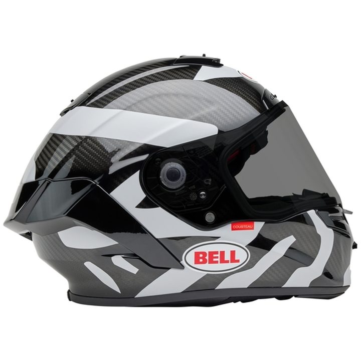 Integralhjälm Race Star Dlx Hello Cousteau Equidae Matt Glans Svart/grå/vit BELL Small – bild 8