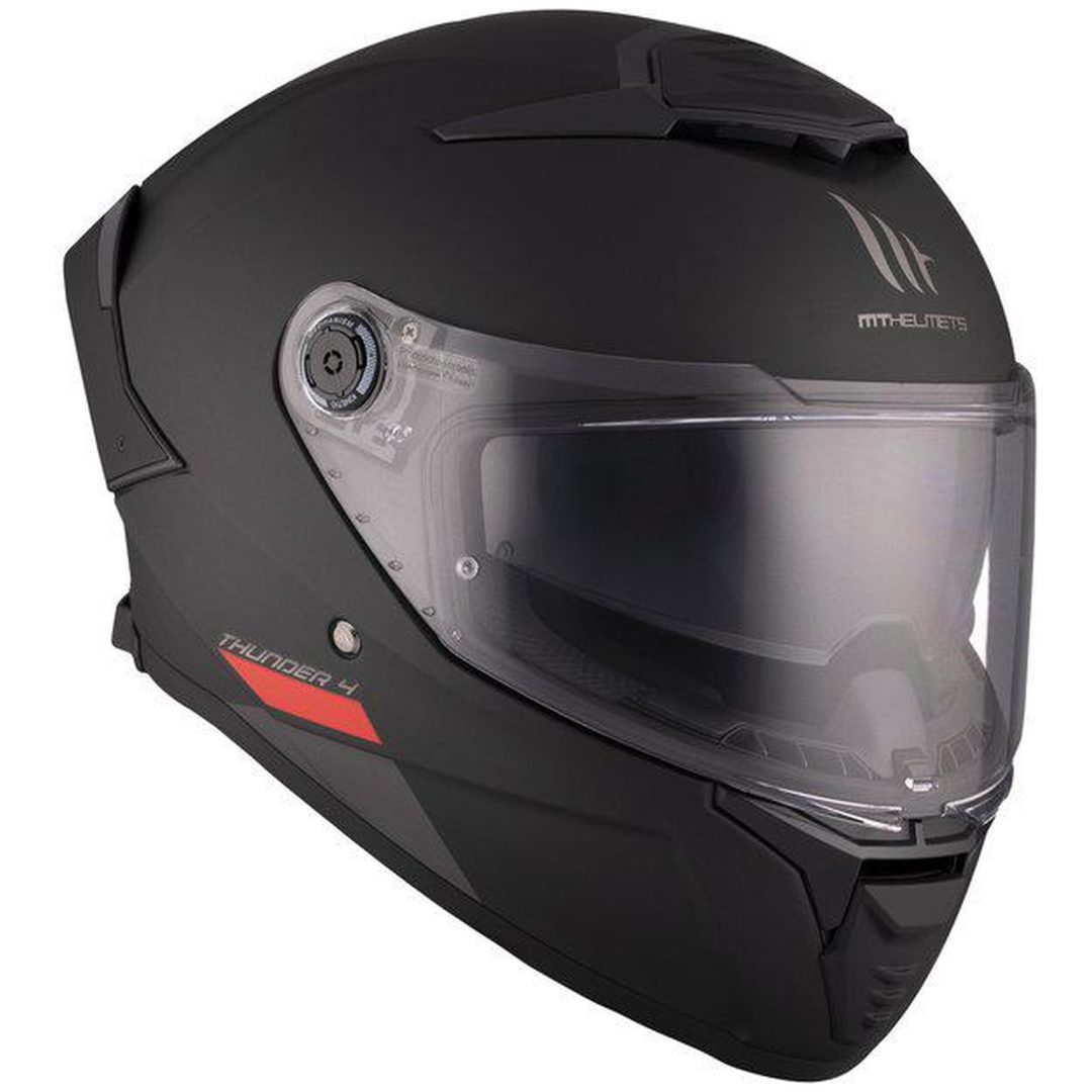 Integralhjälm Thunder 4 SV Solid Svart Matt MT XS – bild 4