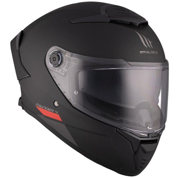 Integralhjälm Thunder 4 SV Solid Svart Matt MT XS – bild 4