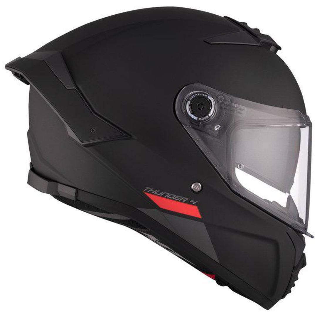 Integralhjälm Thunder 4 SV Solid Svart Matt MT XS – bild 5