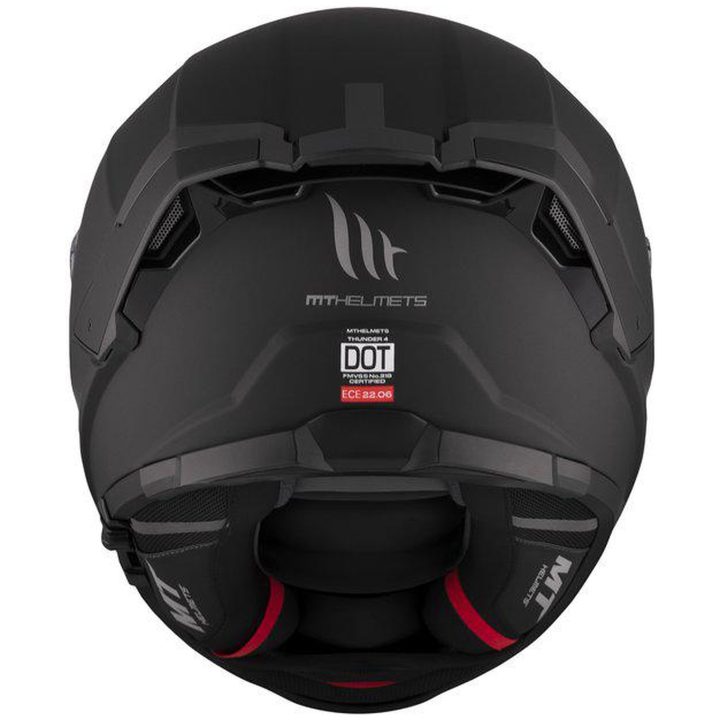 Integralhjälm Thunder 4 SV Solid Svart Matt MT XS – bild 7
