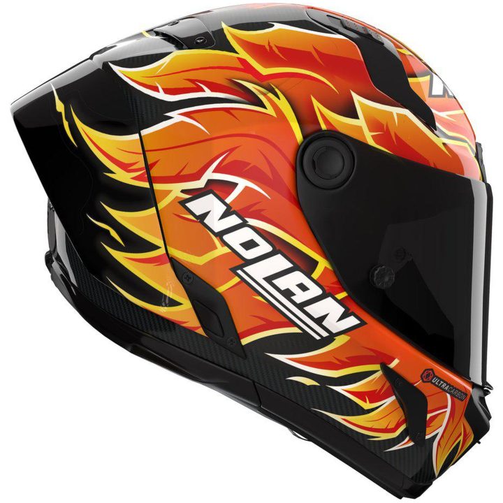 Integralhjälm X-804 RS Replica Iannone 368 Röd Orange Gul NOLAN s – bild 3