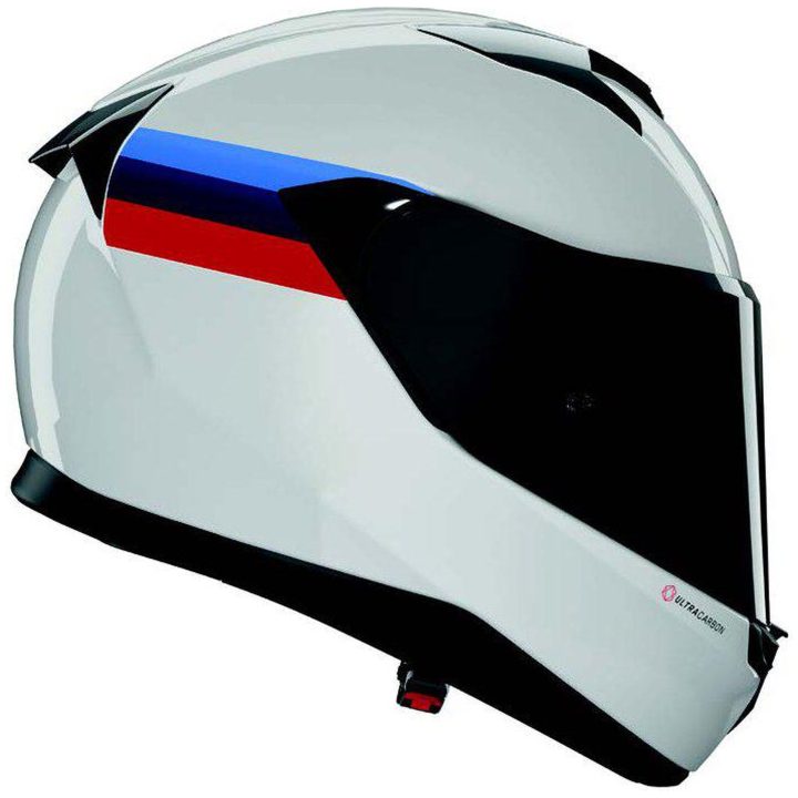 Integralhjälm X-904 Ultra Carbon Gemini 351 Kolfiber Vit Röd Blå NOLAN s – bild 3