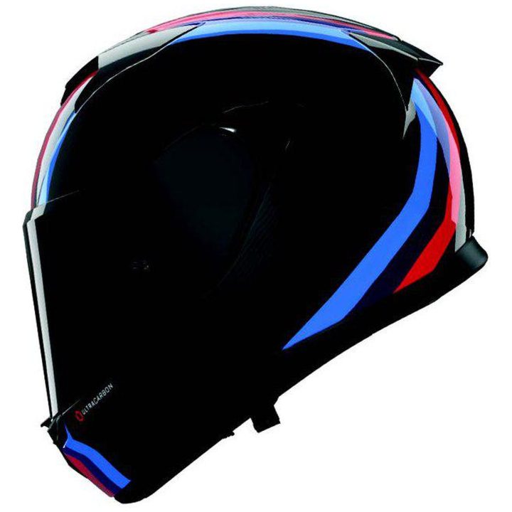 Integralhjälm X-904 Ultra Carbon Gemini 351 Kolfiber Vit Röd Blå NOLAN s – bild 2