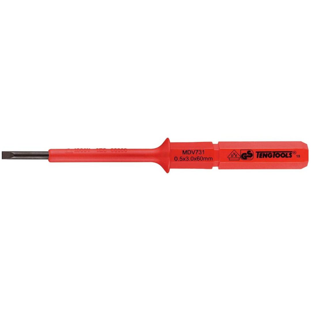 Isolerade skruvmejselklingor MDV731-MDV772 Teng Tools SKRUVMEJSELKLINGA 1000V 3MM