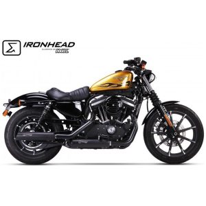 IXIL Slip On Ironhead Silencers Round (Upper and Lower Muffler)