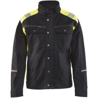 Jacka 40951370 Svart / Hivisgul BLÅKLÄDER