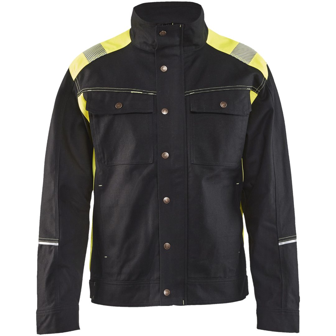 Jacka 40951370 Svart / Hivisgul BLÅKLÄDER JACKA 40951370 SVART/GUL XS