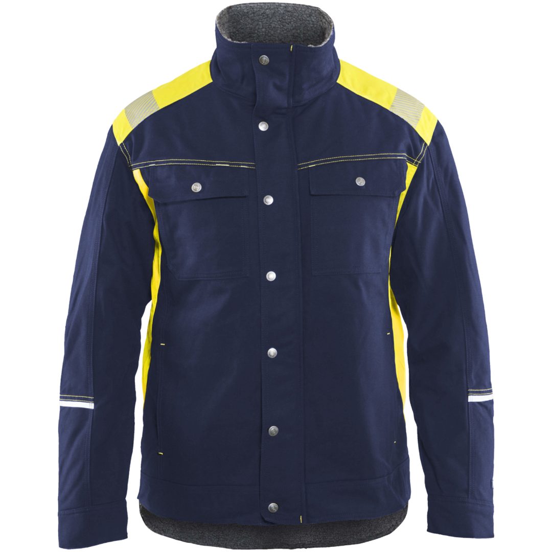 Jacka 49151370 Marin / Hivisgul BLÅKLÄDER JACKA 49151370 MARIN/GUL XS