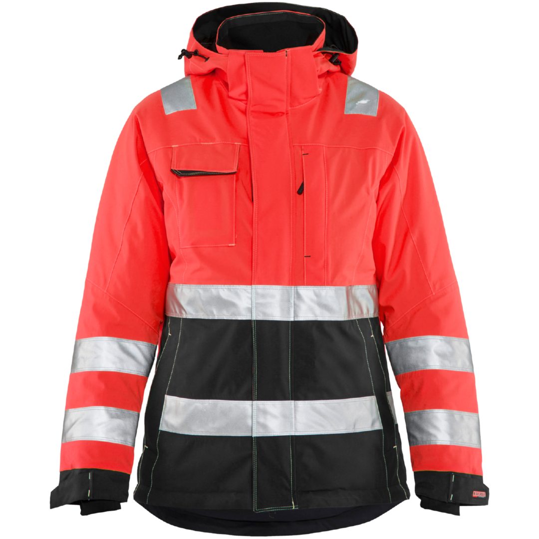 Jacka Dam 48721987 Hivisröd / Svart BLÅKLÄDER JACKA 48721987 RÖD/SVART XS