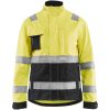 Jacka dam 49031811 Hivisgul / Svart BLÅKLÄDER JACKA 49031811 GUL/SVART XS – miniatyr 1