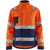 Jacka dam 49031811 Hivisorange / Marin BLÅKLÄDER JACKA 49031811 ORANGE/MARIN XS – miniatyr 1